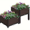 2x Raised Garden Bed Elevated Flower Vegetable Grow Planter Self-Watering Design