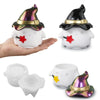 DIY Halloween Hat Ghost Storage Box Silicone Molds Gypsum Jewelry Jar with Lid Mirror Decoration Ornament Resin Mold Handicrafts