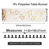 18th 40th Birthday Table Runner Birthday Party Decorations Polyester Table Cover for Home Birthday Celebration Party Supplies