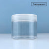 12Pcs 100/120/150/200/250ml Clear Plastic Jar and Lids Skincare Cosmetic Cream Jar Travel Set Refillable Bottles Storage Jars