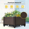 2x Raised Garden Bed Elevated Flower Vegetable Grow Planter Self-Watering Design