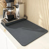 Kitchen Absorbent Draining Mat Dish Drying Mat Non-slip Placemat Hide Stain Rubber Backed Dish Drainer Mat