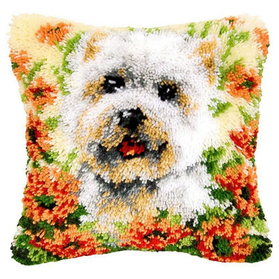 Animal Cushion Smyrna Button Package DIY Latch Hook Throw Pillow Embroidery Pillow Foamiran For Needlework Pillow Embroidery Set