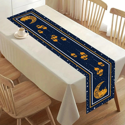 Ramadan Table Runner Eid Mubarak Decor for Home 2025 Ramadan Kareem Islamic Muslim Party Eid Al-Fitr Gifts Ramadan Decoration