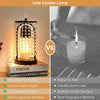 Home Decoration Black Warm Candle LampMelting Wax Lamp Candle Adjustable Candle Lamp Bedroom Atmosphere Desk Lamp