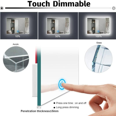 Touch dimmable LED light with brightness levels