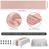 Rose Gold Table Runner 12x108 Inch 10 Pack Satin Table Runners, Smooth Table Runner for Party Wedding Banquets Birthday