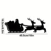 Christmas Sleigh Metal Wall Art – Graceful Iron Art for Interior Decor, Perfect Home Office & Wall Hangings for Holiday Look