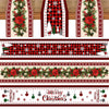 Christmas Table Runner Merry Christmas Decorations For Home 2024 Cristmas Ornament Merry Xmas Navidad Noel Gifts New Year 2025