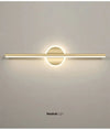 White light LED wall lamp on display