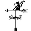 New Metal Elf Weather Vane Standing Decor Roof Weathervane Flower Fairy Garden Yard Decoration For Shed Home Fence Post