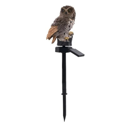 Owl Lights Outdoor Solar Powered Lawn Floor Lamp Waterproof Landscape Lighting Pathway Yard Lawn Garden Decor LED Animal Lantern