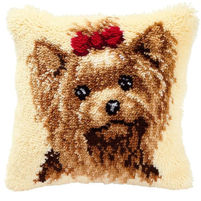 Animal Cushion Smyrna Button Package DIY Latch Hook Throw Pillow Embroidery Pillow Foamiran For Needlework Pillow Embroidery Set