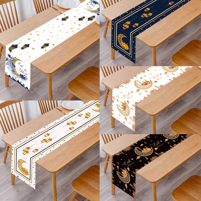 Ramadan Table Runner Eid Mubarak Decor for Home 2025 Ramadan Kareem Islamic Muslim Party Eid Al-Fitr Gifts Ramadan Decoration