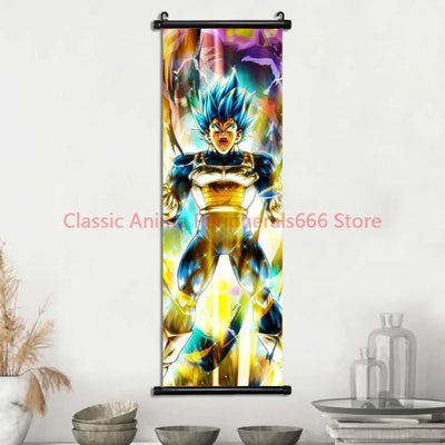 Printed Poster Anime Wall Dragon Ball Artwork Goku Pictures Bejīta Painting Canvas Super Saiyan Hanging Scrolls Home Room  Decor