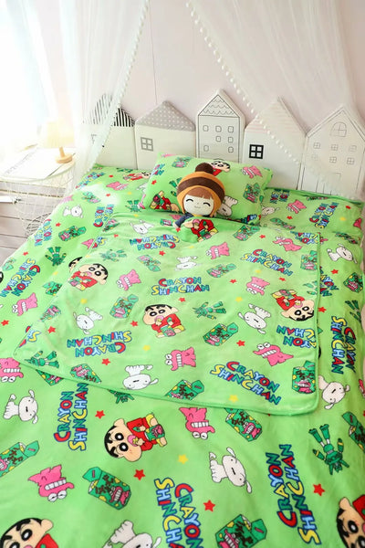 Anime Crayon Shin Chan Blanket Cartoon Coral Fleece Air Conditioning Blanket Thin Sofa Cute Child Blankets for Beds Gift