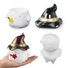 DIY Halloween Hat Ghost Storage Box Silicone Molds Gypsum Jewelry Jar with Lid Mirror Decoration Ornament Resin Mold Handicrafts