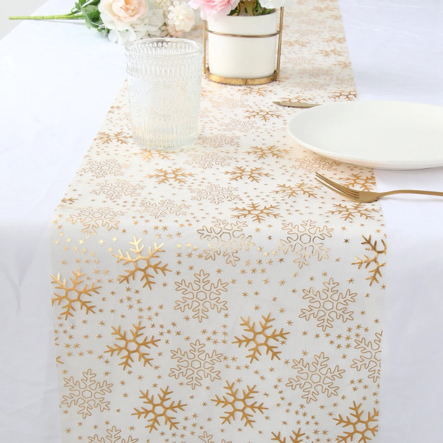 Christmas Golden Table Runner Merry Christmas Decors for Home 2024 Table Runner Xmas Ornaments Navidad Natal New Year Gift 2025