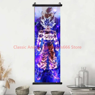 Printed Poster Anime Wall Dragon Ball Artwork Goku Pictures Bejīta Painting Canvas Super Saiyan Hanging Scrolls Home Room  Decor