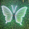 Outdoor Open and Closed LED Luminous Butterfly Christmas Tree hanging ornaments Landscape Lights for Yard Lawn Patio Garden