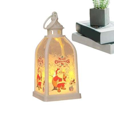 Christmas Lantern Decorative Holiday Tabletop Christmas Decoration Battery Operated LED Candle Light For Holiday Centerpieces