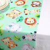 Jungle Animals Table Runner Wild One Forest Safari Birthday Party Decorations Kids Favors Table Covers Boys Baby Shower Supplies