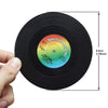 Cup Coaster Set 6 Pcs Cup Mat Vinyl Record Coasters Non-slip Coffee Coasters Heat-resistant Music Drink Coasters Table Mats Cups