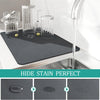 Kitchen Absorbent Draining Mat Dish Drying Mat Non-slip Placemat Hide Stain Rubber Backed Dish Drainer Mat