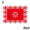 Snowflake Shaped Coaster Home Placemat Absorbent Non-slip Insulation Coaster Thickened Felt Table Mats Christmas Home Decoration